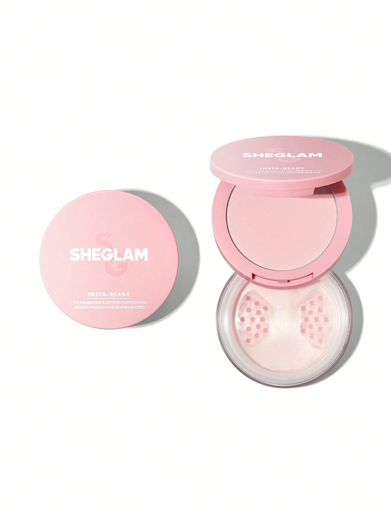 Duo de poudres fixatrices pour le visage et le contour des yeux Insta-Ready - Bubblegum