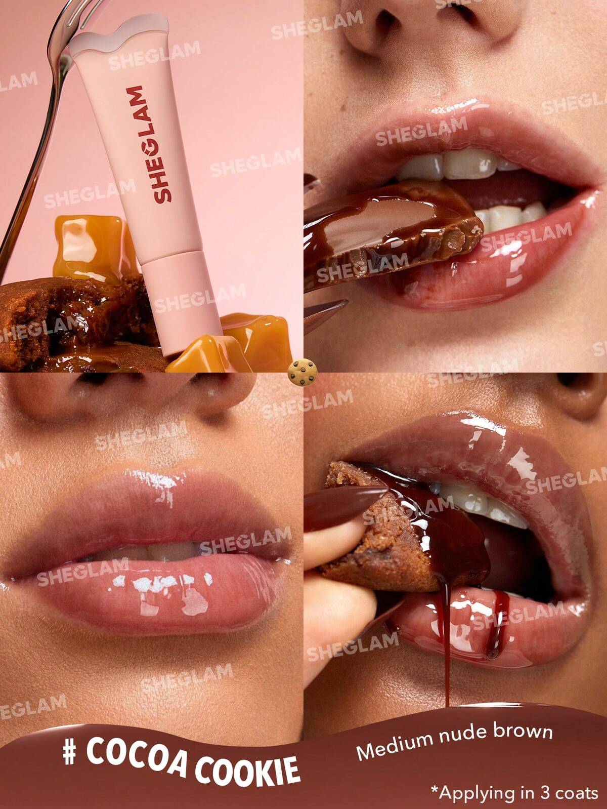 Crystal Glaze Moisturizing Lip Gloss-Cocoa Cookie